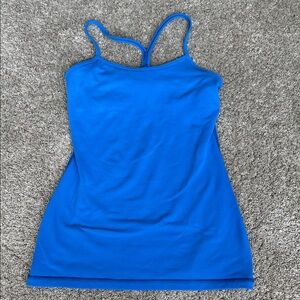 Lululemon Power Y size 4 Vibrant Blue Tank Top